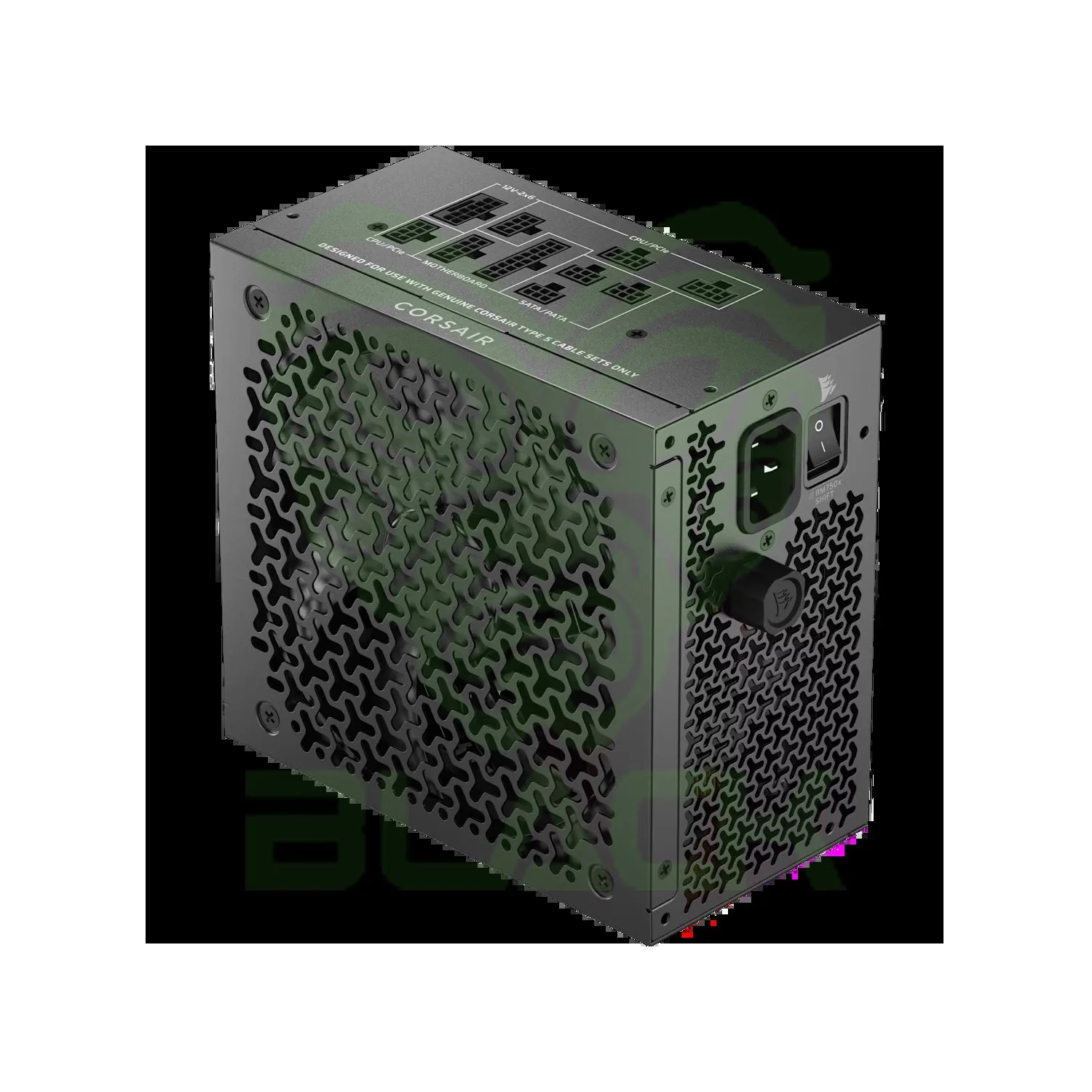 FUENTE CORSAIR RM750X SHIFT 750W ATX 3.1 PCIE 5.1 FULL MODULAR CONEXIÓN LATERAL