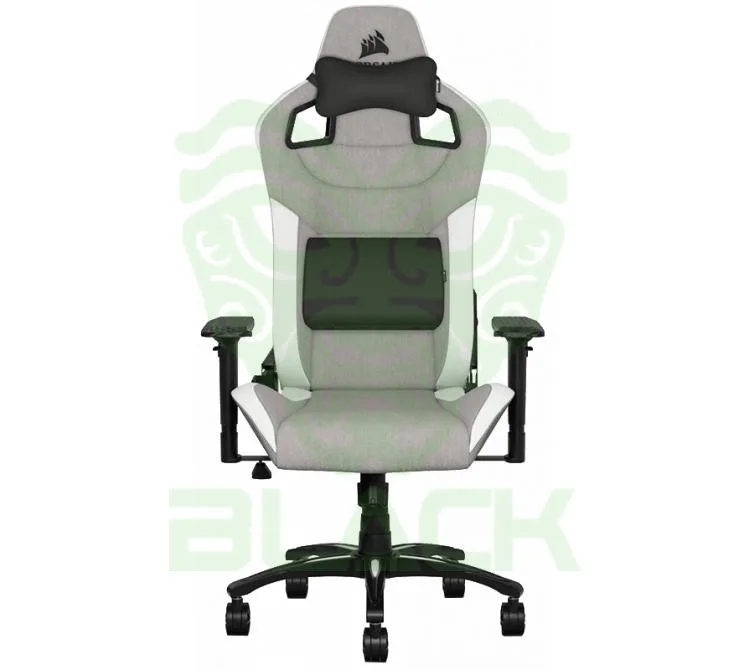SILLA GAMER CORSAIR T3 RUSH FABRIC GRIS/BLANCO (PESO MAX. 120KG)