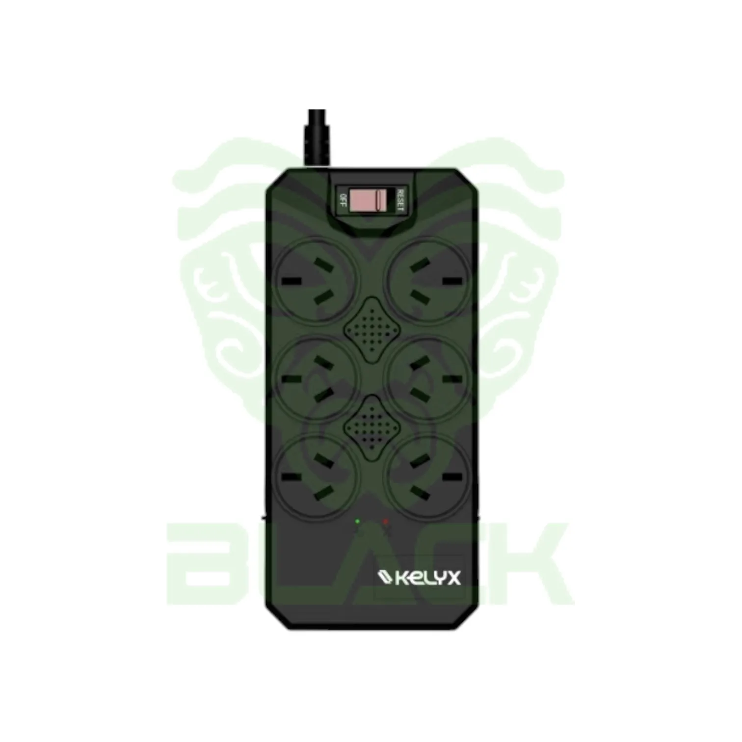 ESTABILIZADOR KELYX 6 TOMAS MAX. 600W 150-270V SURGE PROTECTION 1MT