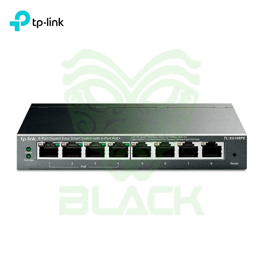 SWITCH TP LINK 8 PUERTOS SMART 4 POE+ Y 4 POE G