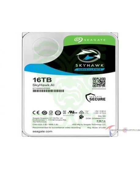 DISCO RIGIDO VIDEOVIGILANCIA 16 TB SEAGATE SKYHAWK ST16000VE000