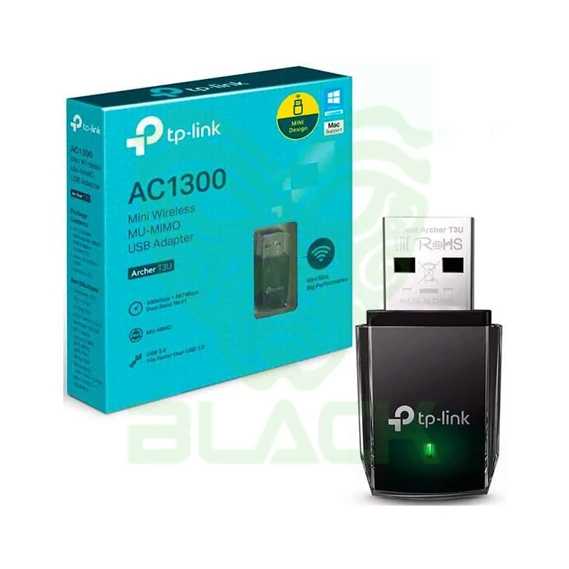 PLACA RED TP LINK ADAPTADOR USB INALAMB. MINI AC1300