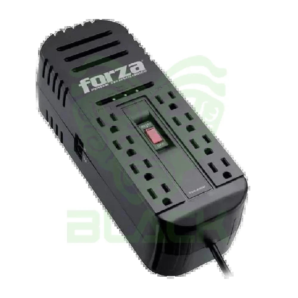 REGULADOR VOLTAJE 2200VA/1100W FORZA FVR-2202A 6OUT220V IRAM