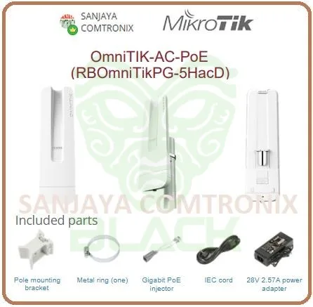 AP OUT.MIKROTIK RBOMNITIKPG-5HACD 5P POE AC S/F