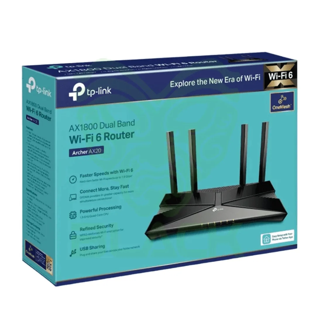 TP LINK ROUTER WIFI DOBLE BANDA AX1800 W6 (4ANT)