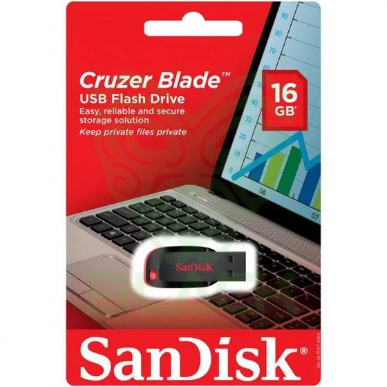 PENDRIVE SANDISK 16GB CRUZERBLADE Z50