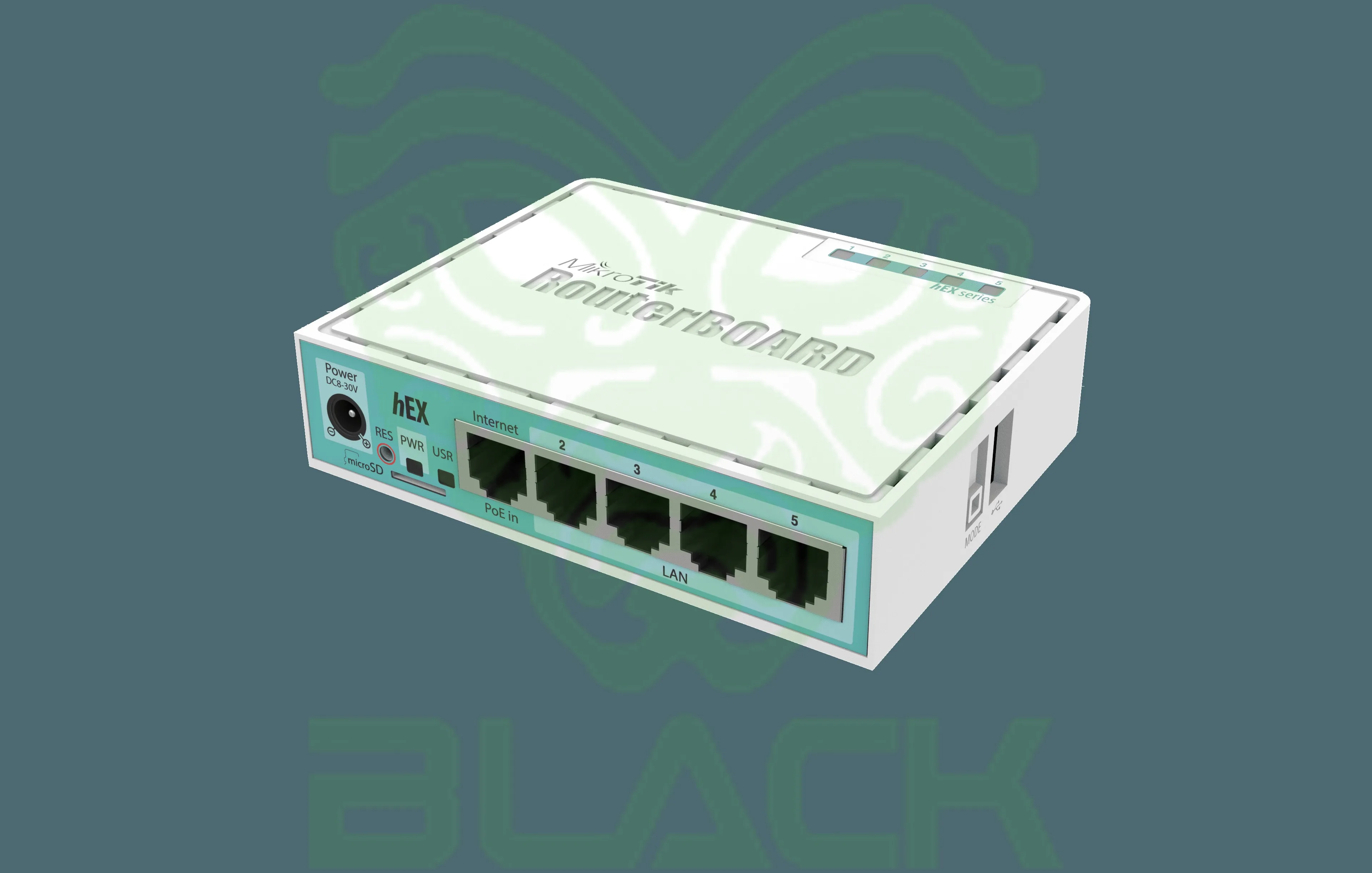 RB MIKROTIK E50UG 5 ETH GIGABIT LVL 4 C/CASE Y FUEN