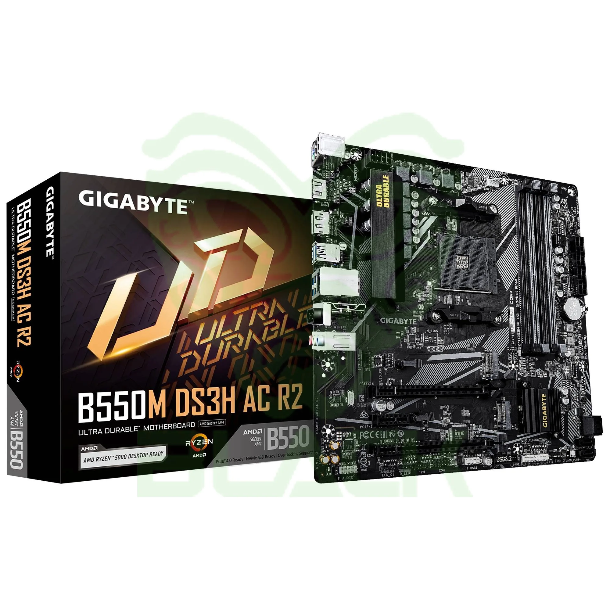MOTHERBOARD GIGABYTE B550M DS3H AC R2 AM4 DDR4