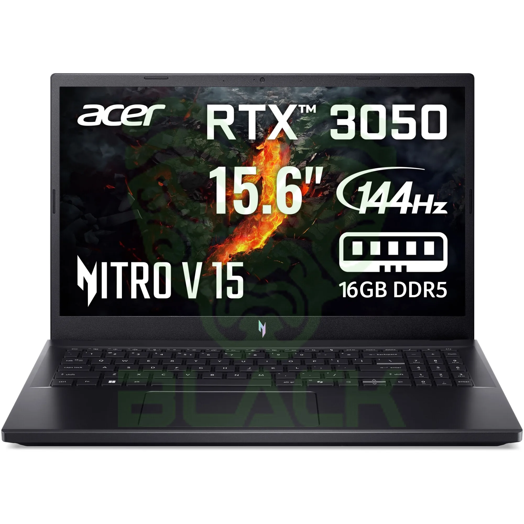 NOTEBOOK ACER NITRO V 15 RYZEN 5 7535HS /MEMORIA 16 GB/SDD 512 GB/15.6 FHD IPS 144HZ /P.VIDEO RTX 3050 / WINDOWS 11 HOME