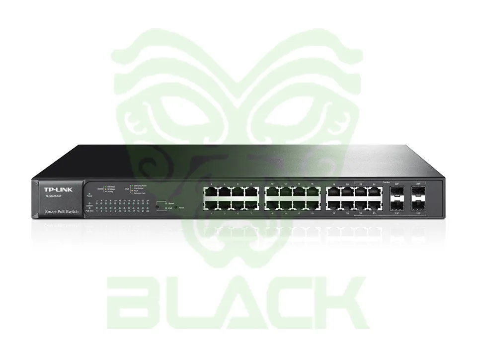 SWITCH TP LINK 24 PUERTOS GB SMART L2 POE+