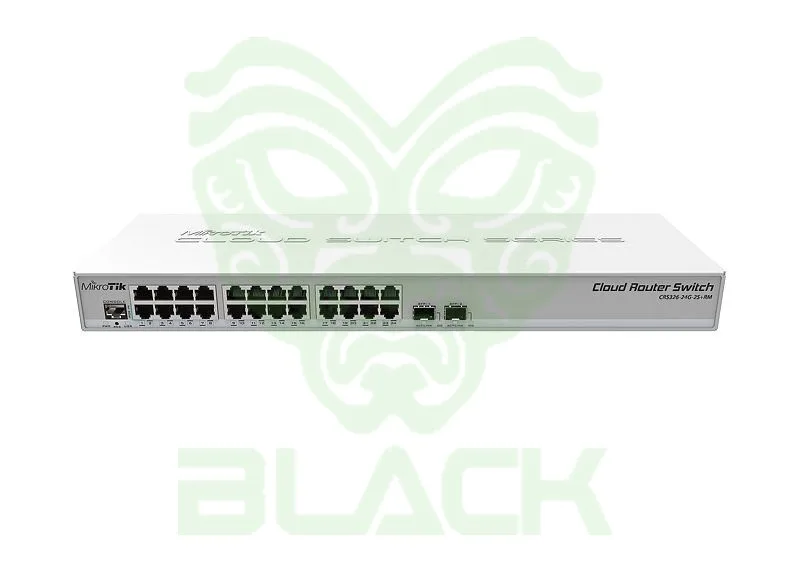 SWITCH MIKROTIK 326-24G-2S+RM 24ETH 2SPF+ S/F