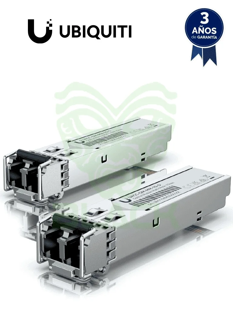 SFP UBIQUITI MM 1.25G MODULO SFP LC 550MTS PACK-2