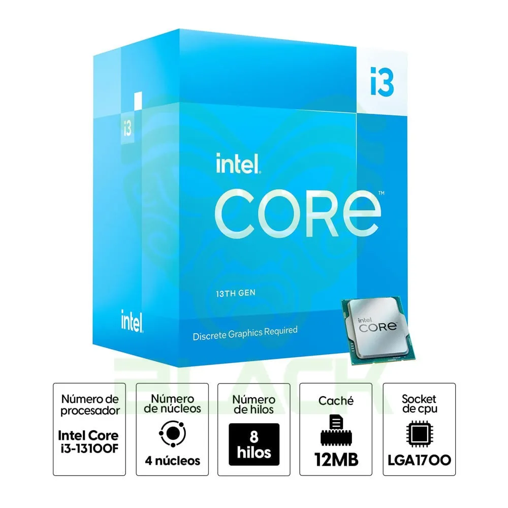 PROCESADOR INTEL CORE I3 13100F LGA1700