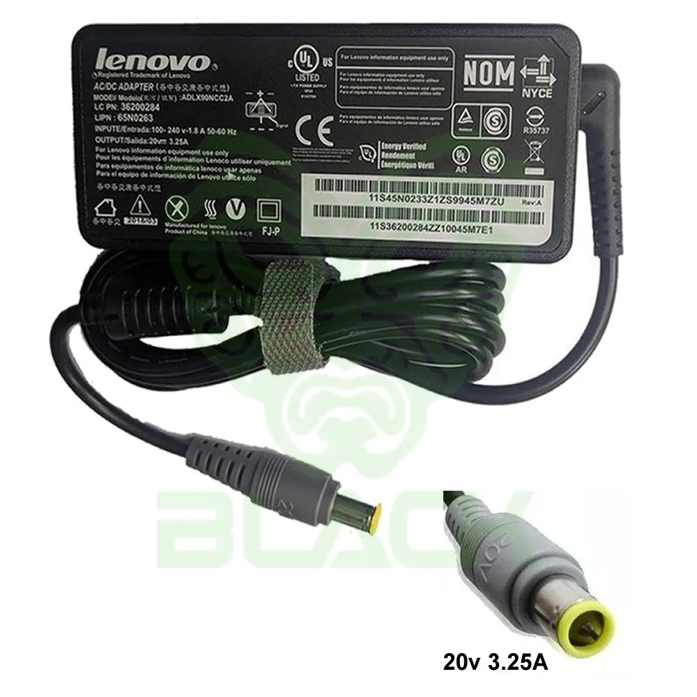 CARGADOR LENOVO 20V - 3.25A