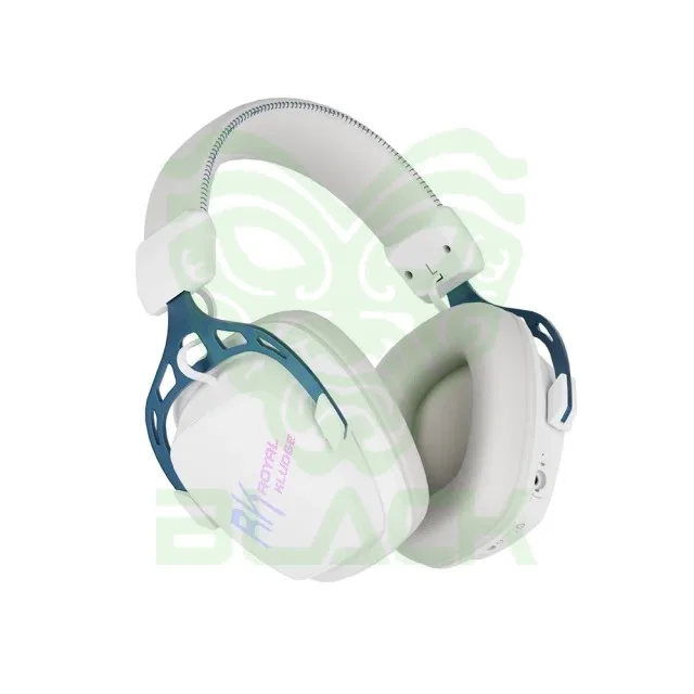 AURICULAR GAMER INALAMBRICO ROYAL KLUDGE HG103 CYBORG WHITE TRI MODE
