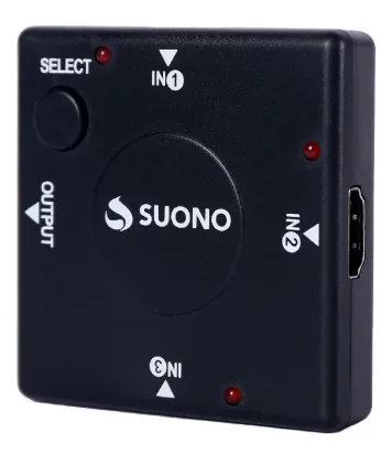 Adaptador Suono HDMI Switch (3 Entradas 1 Salida)