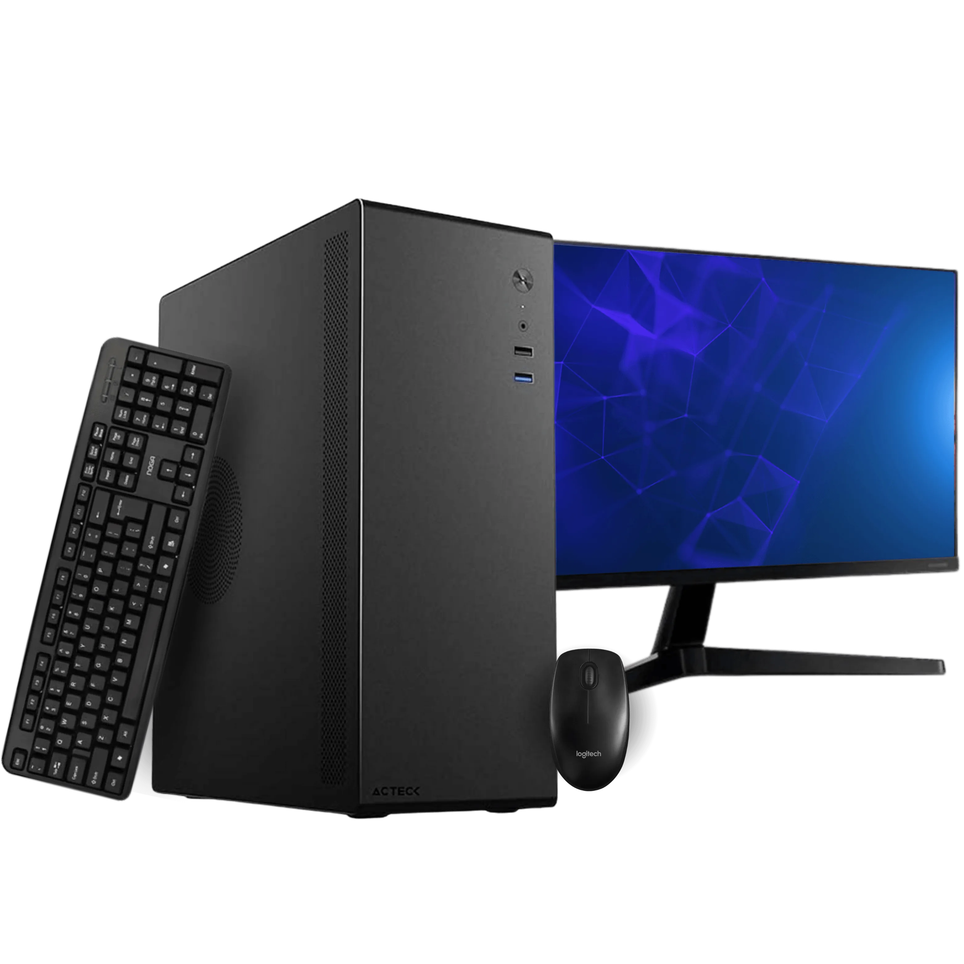 Pc Gamer Y Monitor AMD Ryzen 7 5700g 16GB SSD 480GB Gab Gamer Y Monitor + WIFI Y Tec, Mou Y Pad
