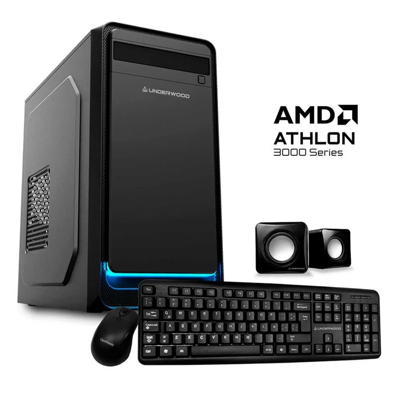 Pc Underwood AMD Athlon 3000g 8GB RAM SSD 240GB Freedos