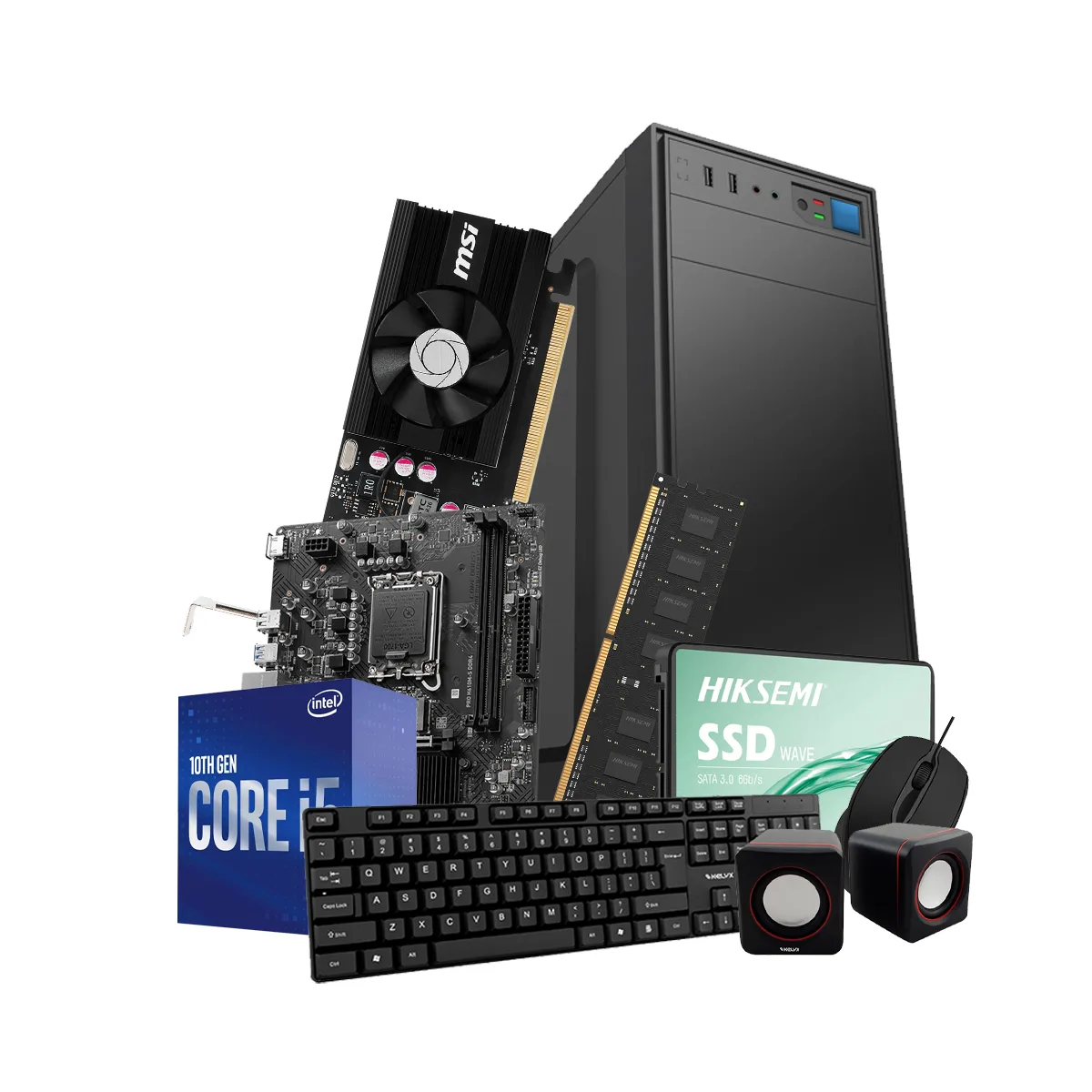 Pc Kelyx INTEL Core I5-12400F 8g SSD 480GB Gt 1030 (msi)