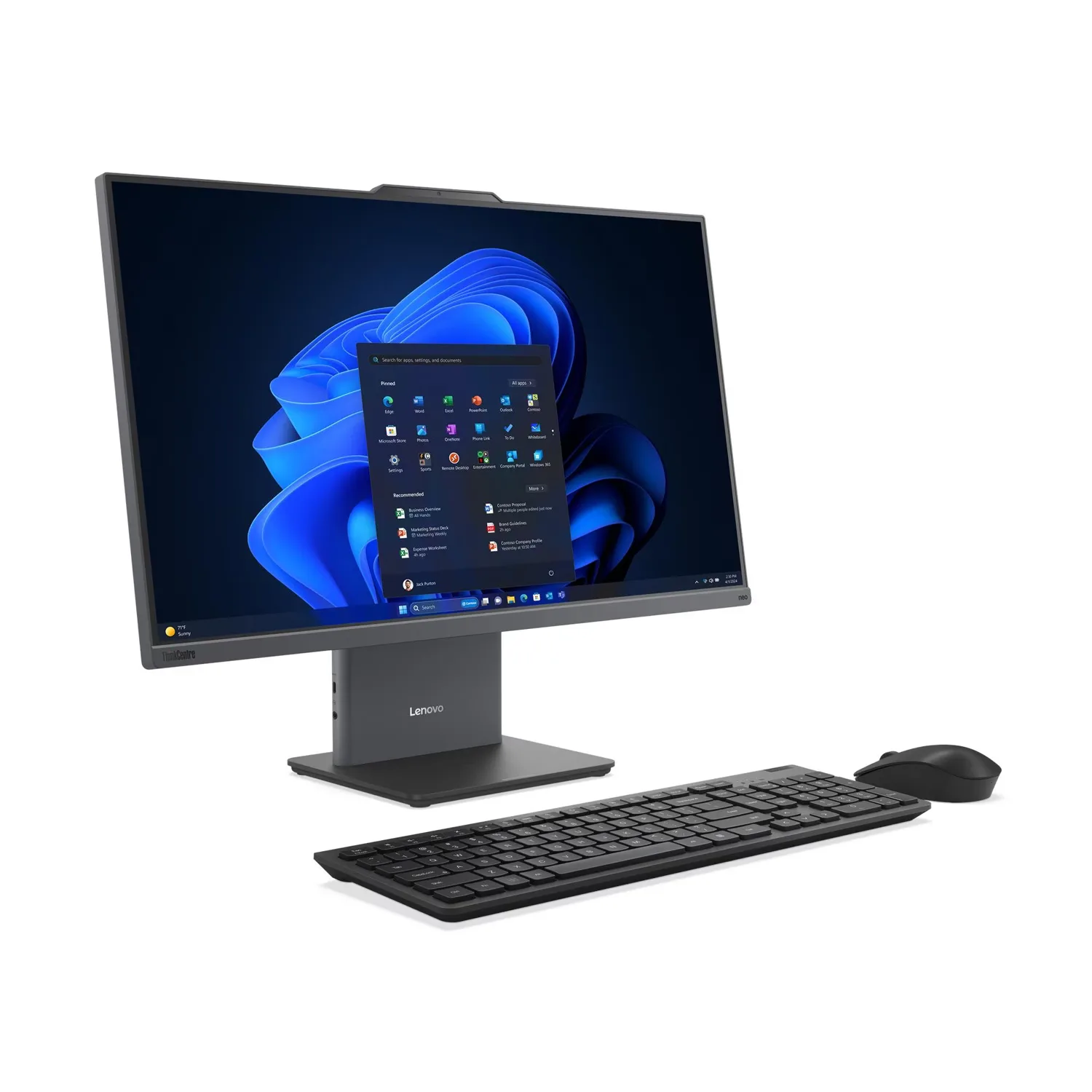 All In One Lenovo Thinkcentre Neo 50a Ryzen 5 8GB RAM 512GB SSD 23.8
