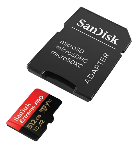 Memoria Micro Sd 512 GB Sandisk Extreme Pro Con Adaptador