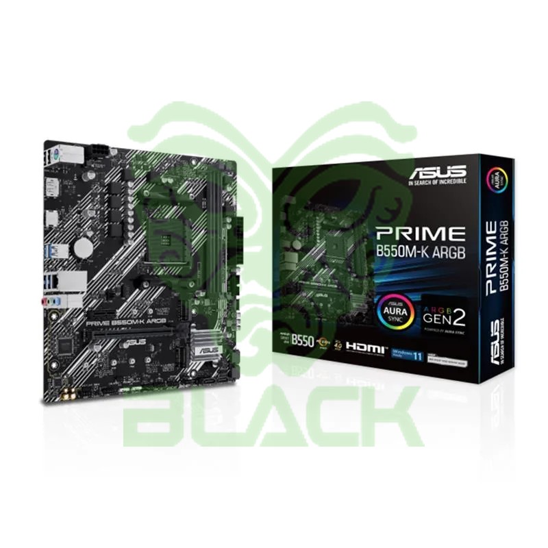 MOTHERBOARD ASUS PRIME B550M-K ARGB/M4 AMD SOCKET AM4 DDR4