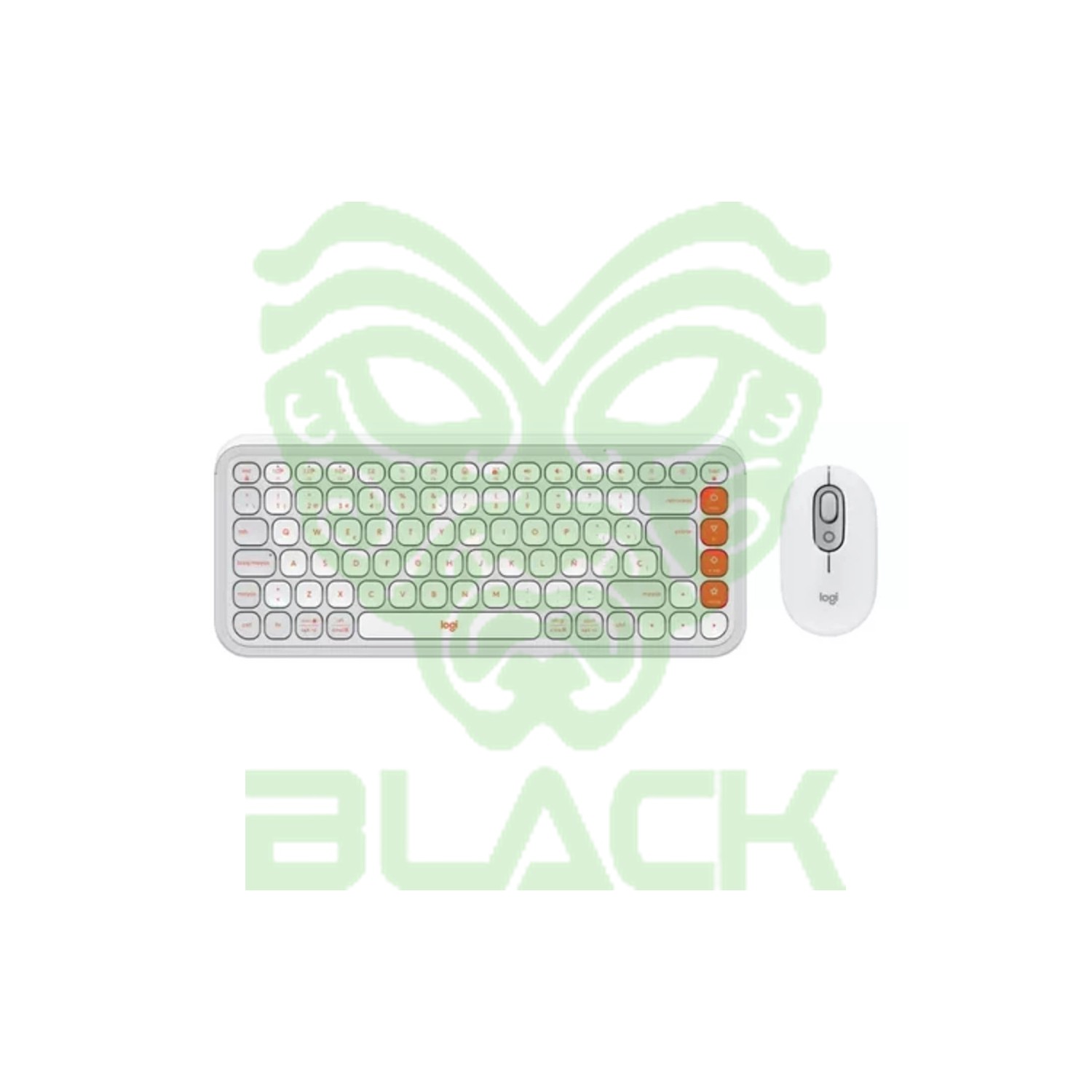 COMBO LOGITECH TECLADO Y MOUSE POP ICON WHITE BLUETOOTH 5.1 WINDOWS/MAC