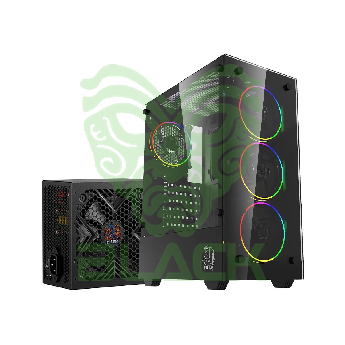 PC GAMER RAPTOR SENTINEL C/FUENTE RAPTOR VOLT 500W 80+ BRONZE