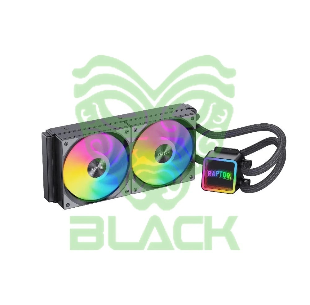 WATER COOLING RAPTOR AQUA CORE 240 2X CPU COOLER 240MM NEGRO