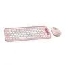 Combo Logitech Teclado Y Mouse Pop Icon Rose Bluetooth 5.1 Windows/Mac