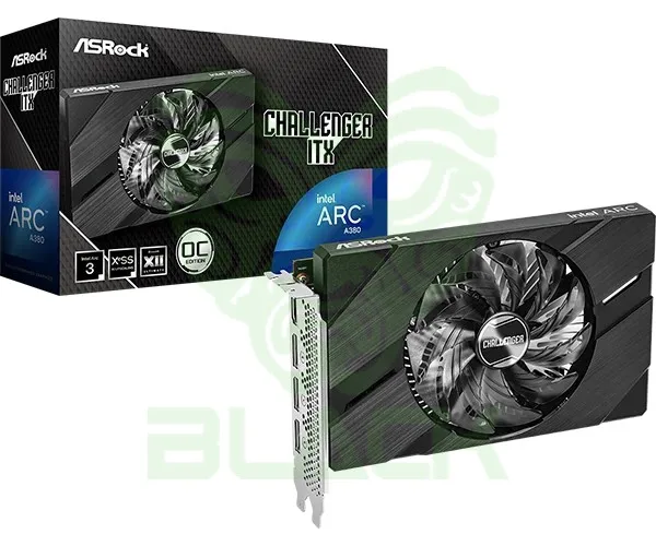 PLACA DE VIDEO ASROCK INTEL ARC A380 6GB GDDR6 CHALLENGER ITX OC