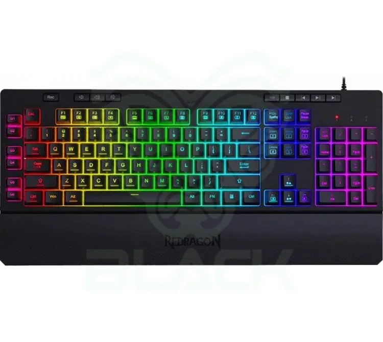 TECLADO REDRAGON SHIVA K512 RGB ESPAÑOL BLACK