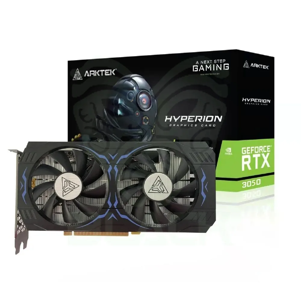 PLACA DE VIDEO ARKTEK RTX 3050 6GB DDR6 128 BIT TWIN FANS