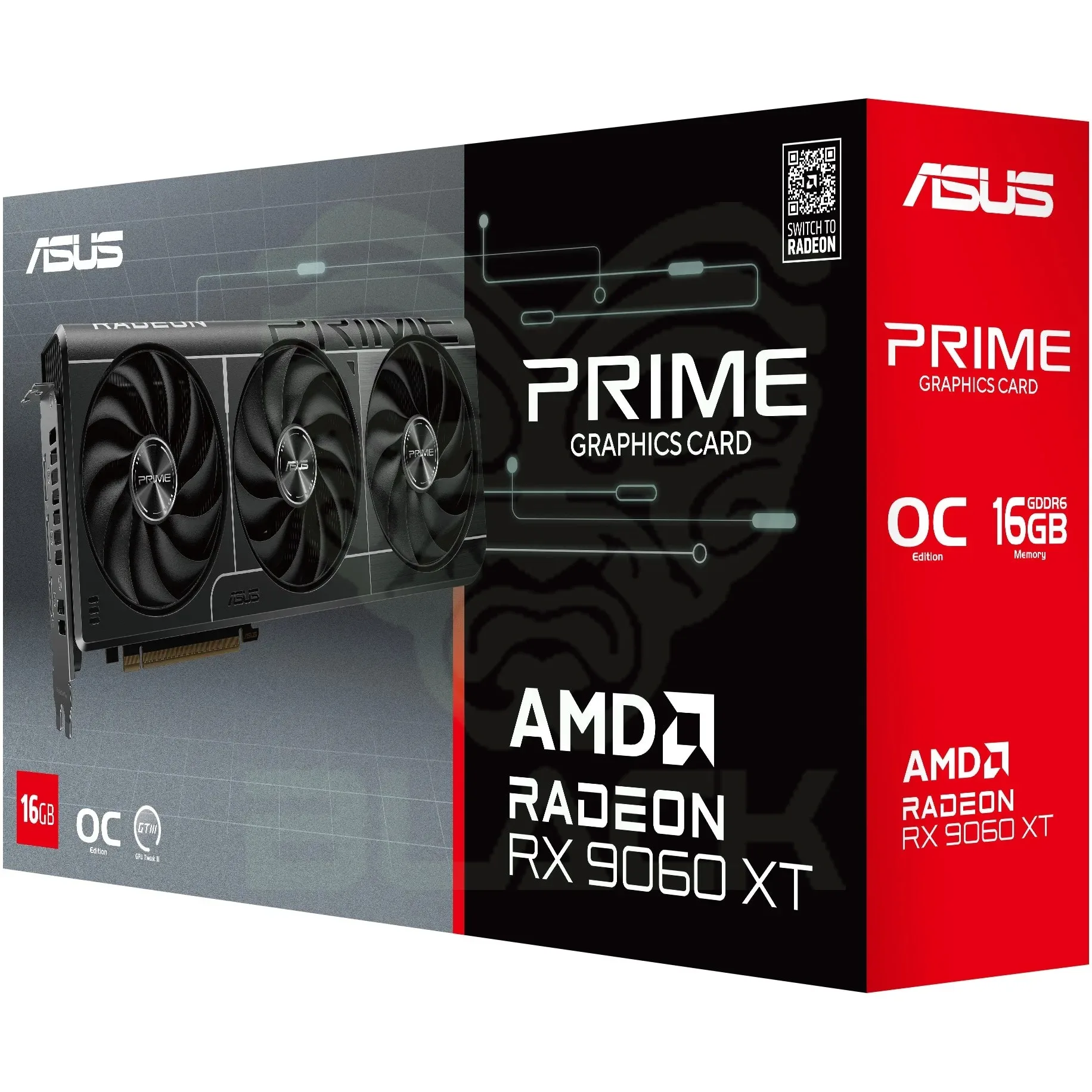 PLACA DE VIDEO ASUS PRIME RADEON™ RX 9060 XT 16GB GDDR6 OC EDITION