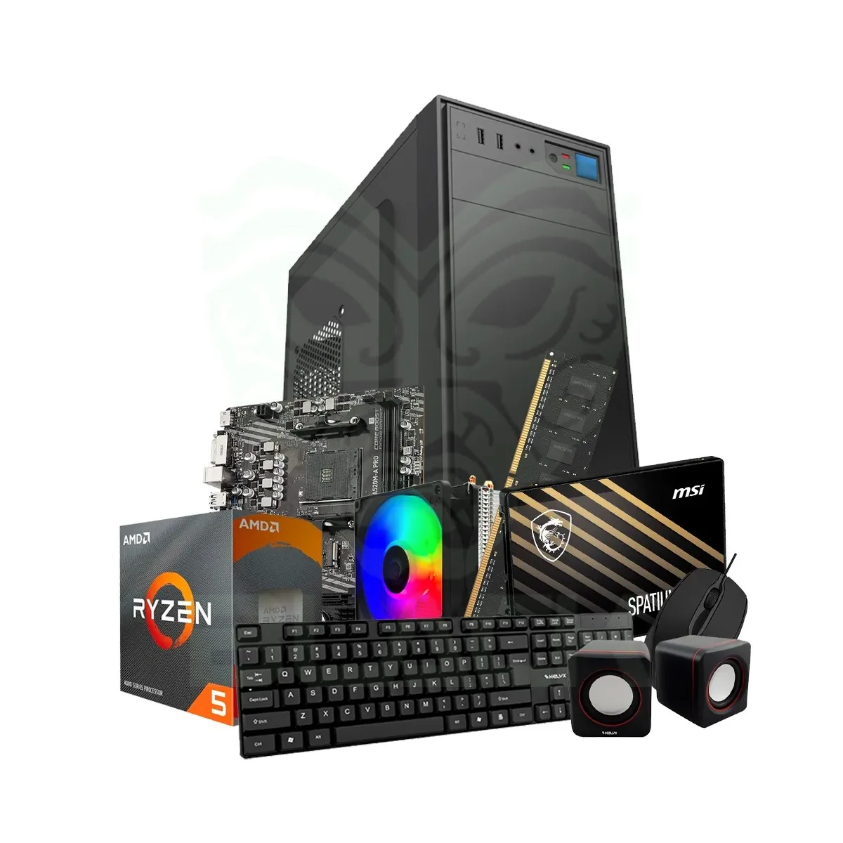 PC KELYX AMD RYZEN 5-3400G 8G SSD 240GB (MSI)