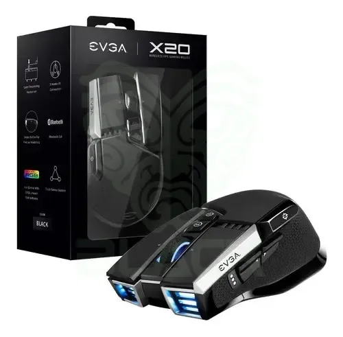 MOUSE INALÁMBRICO EVGA X20 GAMING BLACK