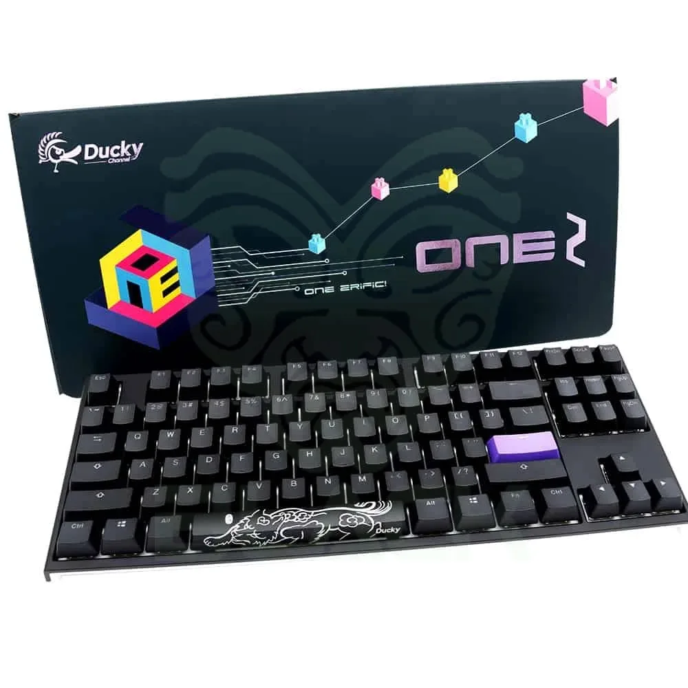 TECLADO GAMER DUCKY ONE 2 RGB TKL CHERRY MX RED DOUBLE SHOT PBT