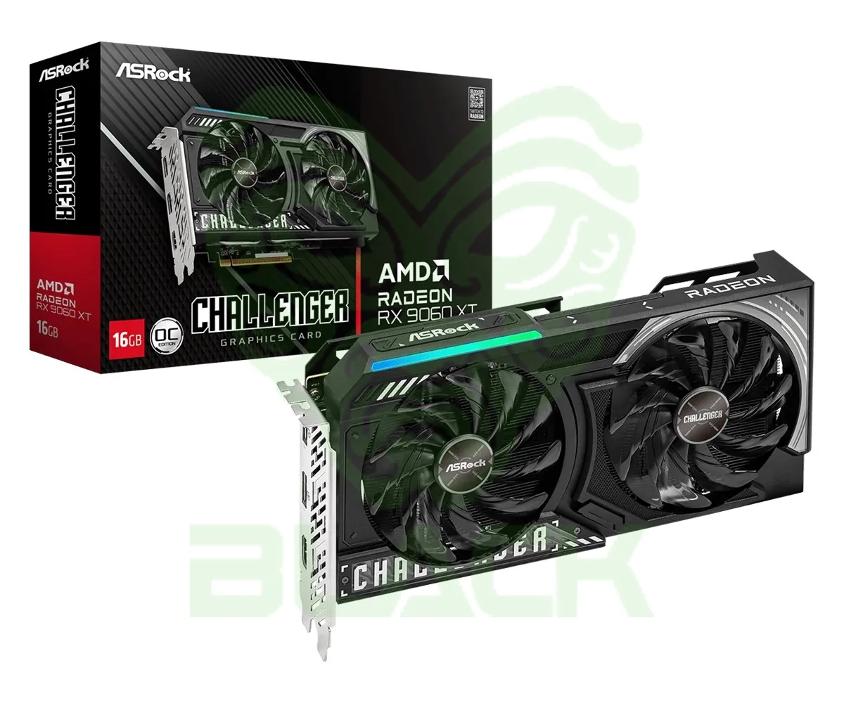 PLACA DE VIDEO ASROCK RADEON RX 9060 XT 16GB GDDR6 CHALLENGER OC