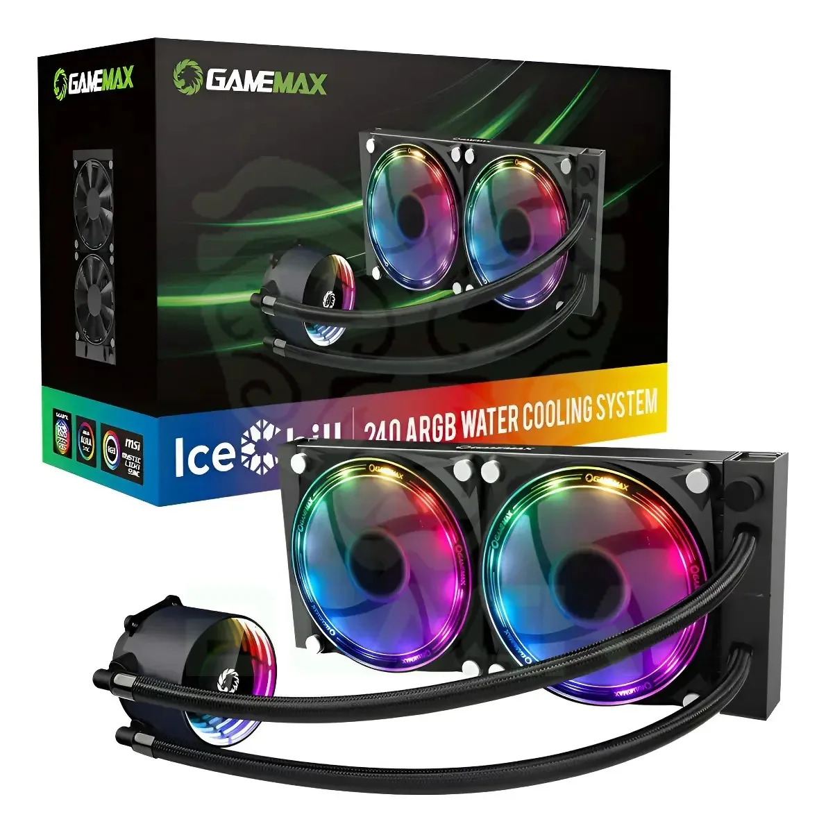WATERCOOLER GAMEMAX ICEBERG 240 RAINBOW AIO