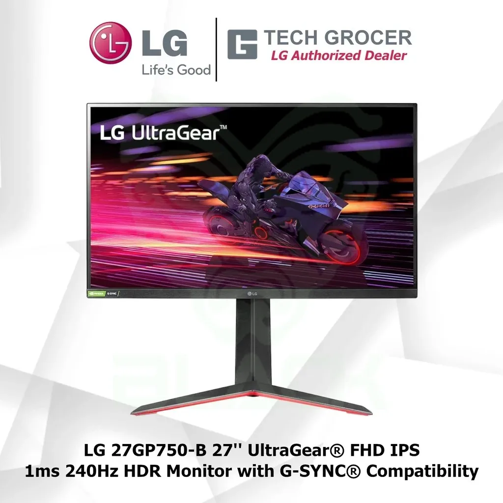 MONITOR LG 27 ULTRAGEAR 27GP750-B FULL HD 240 HZ BORDERLESS (II)