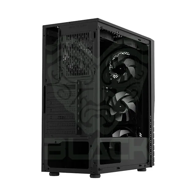 GABINETE MLOGIX SWORD RGB 1X120MM FAN M-ATX VIDRIO TEMPLADO