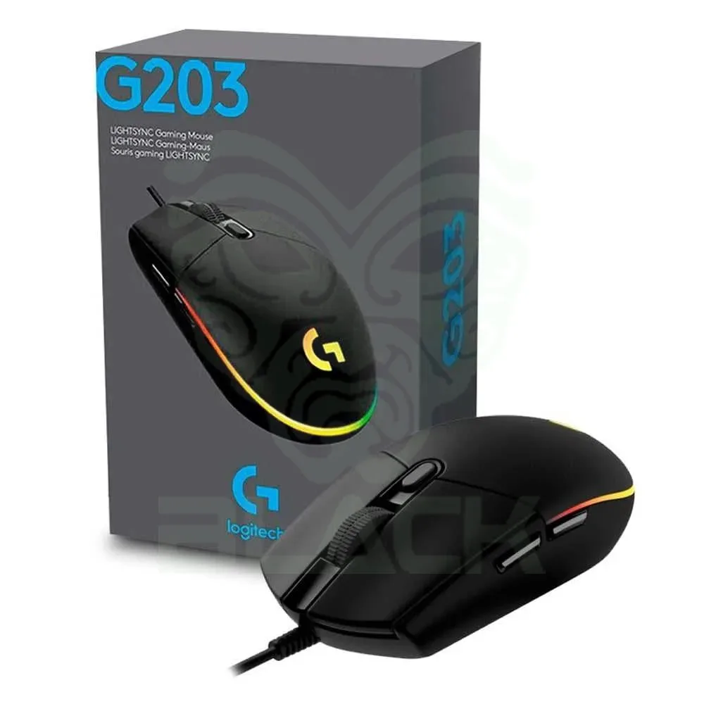 MOUSE LOGITECH G G203 RGB LIGHTSYNC BLACK