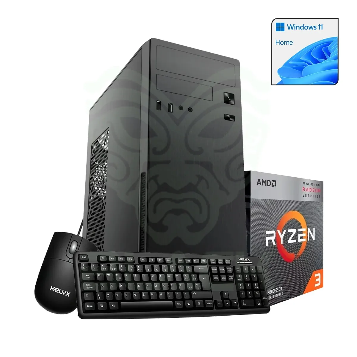 PC KELYX AMD RYZEN 3-3200G 8GB M.2 256G WIN 11 HOME