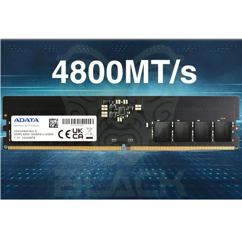 MEMORIA RAM ADATA 16GB DDR5 4800MHZ U-DIMM - AD5U480016G-S