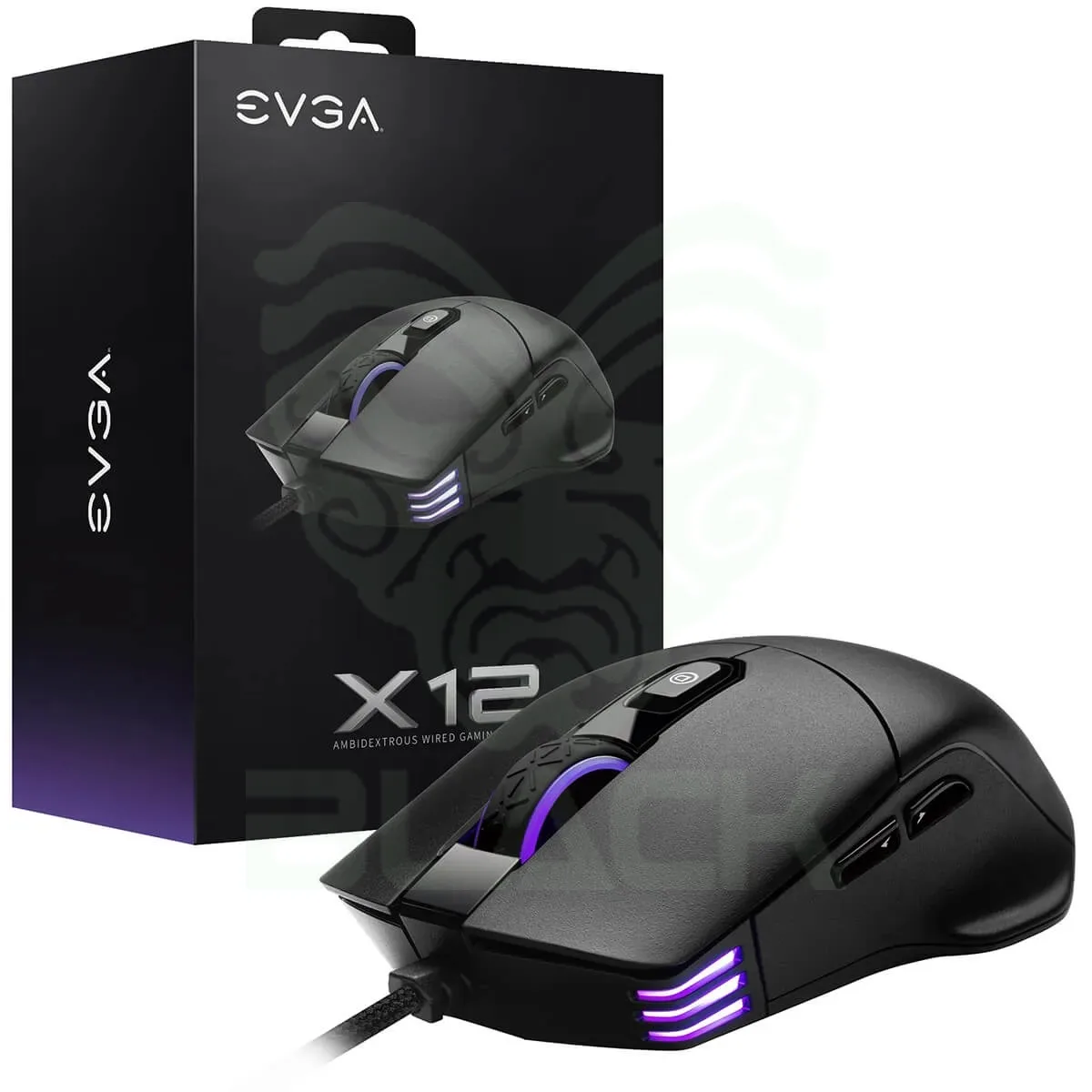 MOUSE EVGA X12 GAMING BLACK