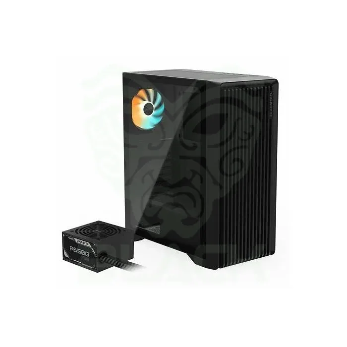 GABINETE GAMER GIGABYTE C103 GLASS PSU BUNDLE + FUENTE 650W GOLD 80+