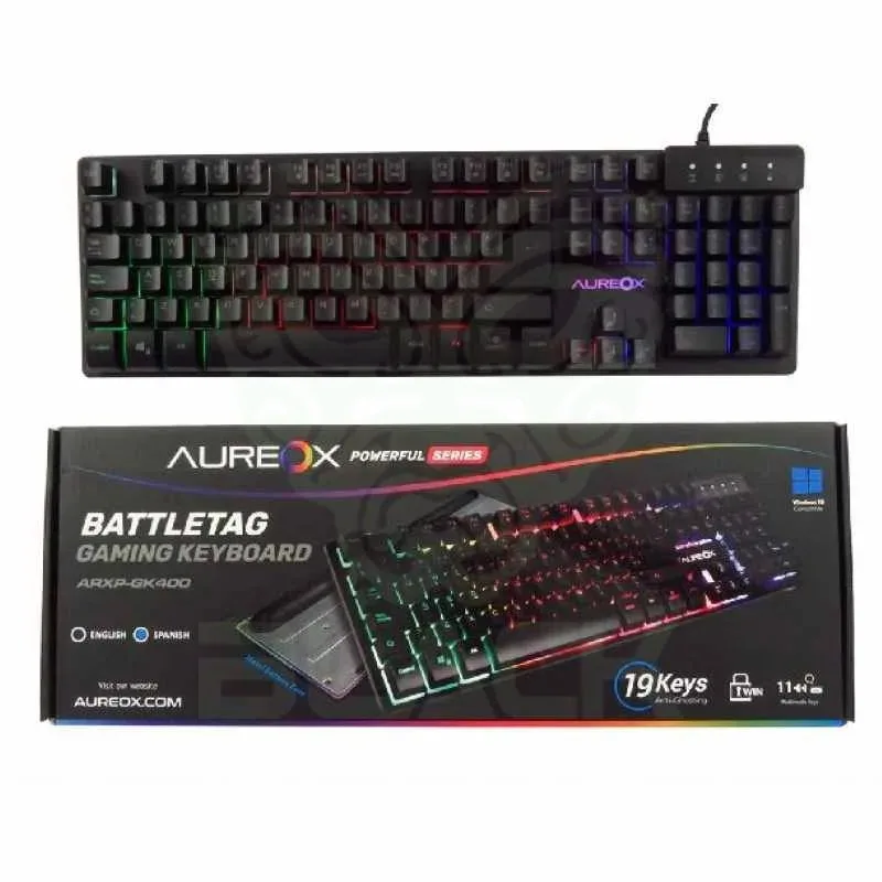 AUREOX TECLADO GAMER BATTLETAG
