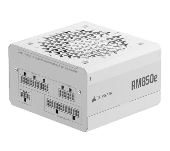 FUENTE CORSAIR RM850E 2025 850W CYBERNETICS GOLD FULL MODULAR PCIE 5.1 WHITE