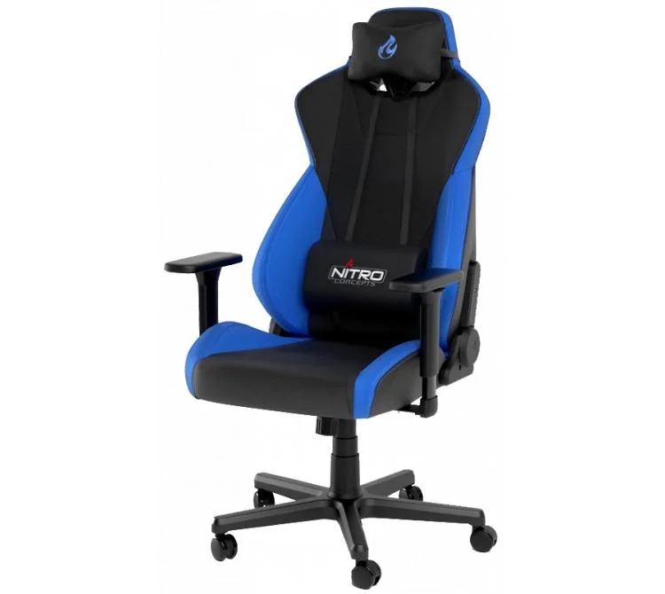 Silla Gamer Nitro Concepts S300 - Negro/Azul (peso Max. 135kg)