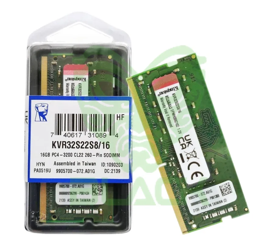 MEMORIA RAM KINGSTON 16GB DDR4 3200MHz SODIMM